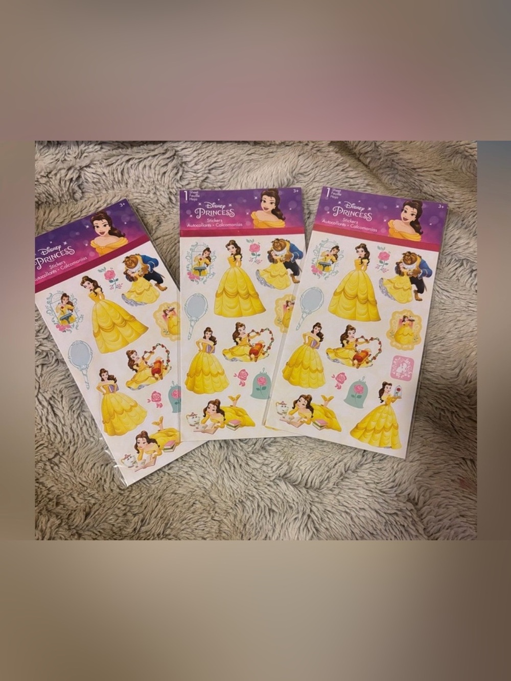 Disney Beauty and the Beast Sticker Bundle - NEW